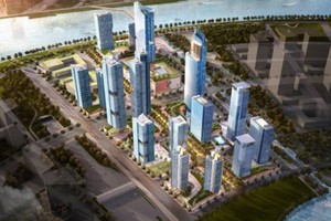 Mô hình dự án của Lotte tại Thủ Thiêm, TP.HCM.