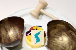 Món tráng miệng Hàn Quốc dự kiến chiêu đãi lãnh đạo Triều Tiên Kim Jong-un. Ảnh: AFP