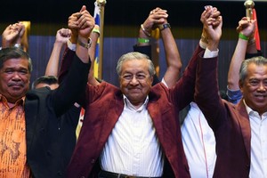 Ông Mahathir Mohamad giành chiến thắng trong cuộc tổng tuyển cử Malaysia. Ảnh: Getty.