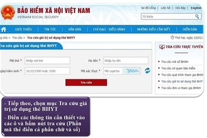 Người dân cũng có thể tra cứu thông tin về thẻ BHYT trên Cổng Thông tin điện tử BHXH Việt Nam.