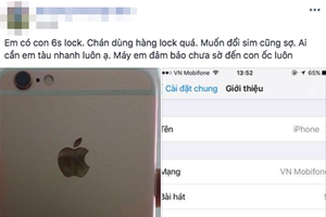Một chủ đề rao bán iPhone khóa mạng trên Facebook.