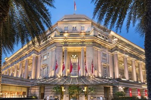 Ông Kim Jong-un và phái đoàn Triều Tiên được cho là có thể nghỉ lại khách sạn The Fullerton trong thời gian diễn ra hội nghị ở Singapore. (Ảnh: Telegraph).