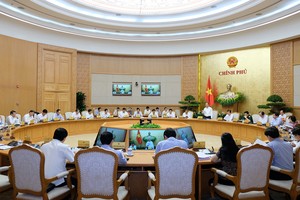 Quang cảnh phiên họp Chính phủ thường kỳ tháng 5/2018 (Ảnh: VGP/Quang Hiếu).