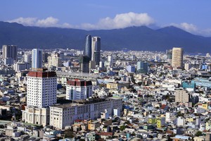 Một góc đô thị Đà Nẵng nhìn từ trên cao. Ảnh: Nguyễn Đông.