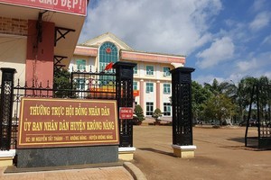 UBND huyện Krông Năng nơi ông Sáu công tác.