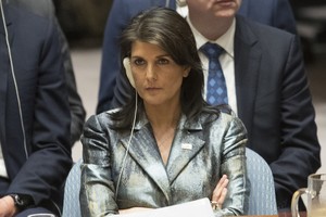 Đại sứ Mỹ tại Liên Hợp Quốc Nikki Haley (Ảnh: Reuters).