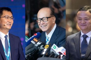 Tỷ phú Ma Huateng, tỷ phú Li Ka Shing và tỷ phú Jack Ma.