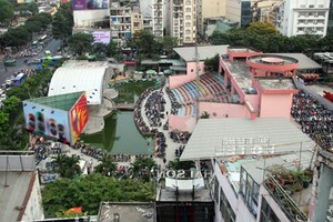 Công viên 23 Tháng 9 nhìn từ trên cao. Ảnh: Duy Trần.