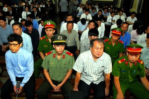 Phiên tòa vụ án Phạm Công Danh và đồng phạm (ảnh: Xuân Duy).