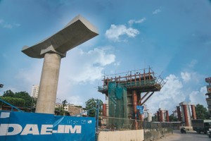 Dự án đường sắt đô thị Nhổn- ga Hà Nội vẫn chưa biết khi nào về đích (Ảnh: Toàn Vũ).