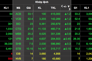 Cổ phiếu ngân hàng đang đóng vai trò dẫn dắt chỉ số.