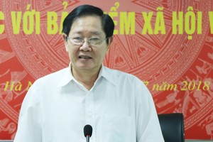 Bộ trưởng Nội vụ Lê Vĩnh Tân. Ảnh: Võ Hải.