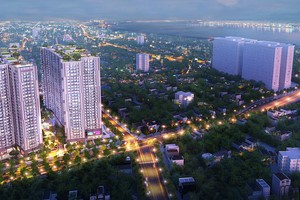 Imperia Sky Garden nằm trên tuyến đường Minh Khai huyết mạch đang được mở rộng.