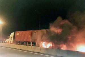 Hiện trường vụ tai nạn. Ảnh: CTV.