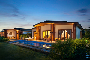 Biệt thự dự án Movenpick Cam Ranh Resort, Nha Trang sử dụng vật liệu xây dựng xanh do Eurowindow cung cấp.