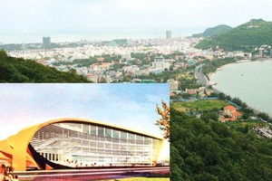 Phối cảnh Dự án Bảo tàng Dầu khí tại TP. Vũng Tàu (ảnh nhỏ).