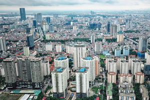 Nhiều quận của TP Hà Nội đang trong quá trình đô thị hoá nhanh. Ảnh: Giang Huy.