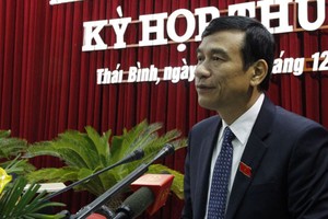 Chủ tịch UBND tỉnh Thái Bình Đặng Trọng Thăng.
