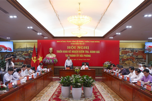 Ban Chỉ đạo Trung ương kiểm tra công tác phòng chống tham nhũng tại Hải Phòng