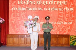 Điều động Thiếu tướng Nguyễn Hải Trung giữ chức vụ Giám đốc Công an tỉnh Thanh Hóa