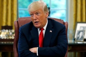 Tổng thống Mỹ Donald Trump tại Phòng Bầu dục, Nhà Trắng, ngày 20/8. Ảnh: Reuters.