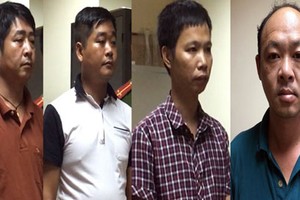 Các bị can tại cơ quan điều tra. Ảnh: Bộ Công an.