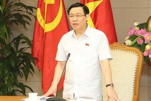 Phó Thủ tướng Vương Đình Huệ phát biểu tại buổi làm việc. Ảnh: VGP/Thành Chung