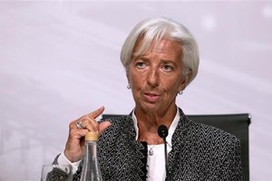 Tổng Giám đốc IMF Christine Lagarde tại cuộc họp báo ở Buenos Aires, Argentina ngày 21/7. (Ảnh: AFP/TTXVN)