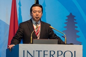Chủ tịch Interpol Mạnh Hoành Vĩ. Ảnh: Xinhua.