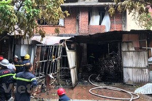 Hiện trường vụ việc (Ảnh: PV/Vietnam+).