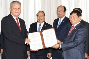 Thủ tướng Chính phủ và lãnh đạo một số bộ, ngành chứng kiến lễ ký kết hợp tác giữa Licogi 16 và Công ty Nikko 