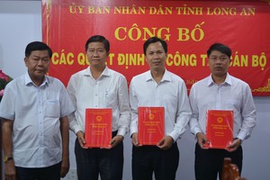 Nhân sự mới Long An, Quảng Ninh, Hà Tĩnh