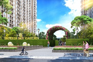 Tổ hợp căn hộ chung cư cao cấp Imperia Sky Garden tọa lạc tại 423 Minh Khai, Hà Nội.