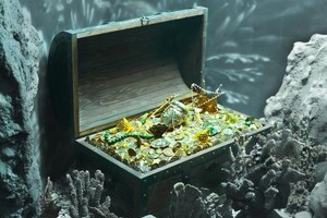 Kho báu khổng lồ đang nằm trên một con tàu Tây Ban Nha bị đắm trong cơn bão năm 1715. (Nguồn: Getty Images).