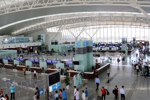 Nhà ga hành khách T2 - Nội Bài sẽ mở luồng riêng cho phóng viên quốc tế khi rời Hà Nội (ảnh: Hữu Nghị).