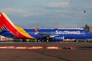 Máy bay Boeing 737 MAX 8 của hãng hàng không Mỹ Southwest Airlines tại Arizona ngày 13/3. Ảnh: AFP.