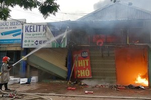 Hiện trường vụ việc (Ảnh: Vietnam+).