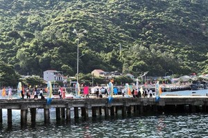 Đảo Cù Lao Chàm-Hội An thu hút đông khách du lịch. (Ảnh: Trần Tĩnh/TTXVN).