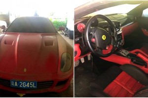 Chiếc Ferrari 599 đã qua sử dụng sẽ được bán đấu giá tại Trung Quốc vào tuần tới.