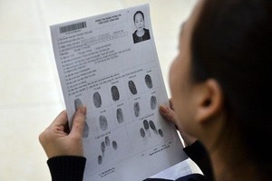 Phiếu thu thập thông tin dân cư (Ảnh minh hoạ).