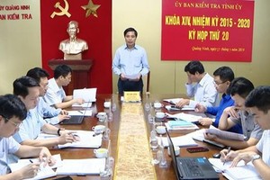 Kỳ họp thứ 20 Ủy ban Kiểm tra Tỉnh ủy Quảng Ninh. (Nguồn: quangninh.gov.vn).