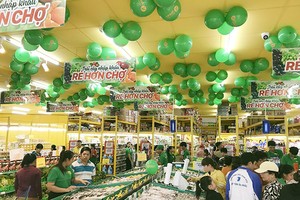 Cửa hàng Bách Hóa Xanh Phước Long, Bình Phước ngày đầu khai trương.