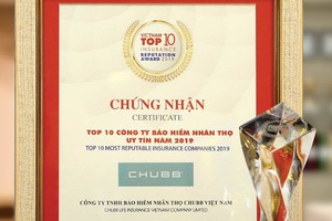 Chubb Life Việt Nam khẳng định vị thế vững chắc trên thị trường
