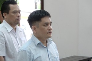 Nguyễn Tiến Lãm tại phiên xét xử.