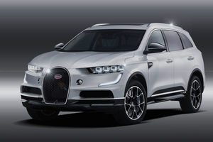 Bản vẽ đồ hoạ ý tưởng về một mẫu SUV mang thương hiệu Bugatti.