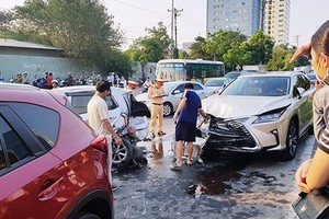 Hiện trường vụ tai nạn. Ảnh: P.H.