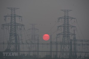 Chất lượng không khí của Hà Nội đang ở mức thấp. (Ảnh: Thành Đạt/TTXVN).