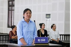 Bị cáo Thuỷ tại toà. Ảnh: H.G.