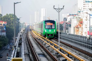 Tuyến đường sắt Cát Linh - Hà Đông sẽ vận hành trong năm 2019 nếu tuyệt đối an toàn. Ảnh Internet