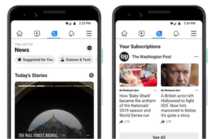 Giao diện thẻ tin tức Facebook News. (Nguồn: The Verge).